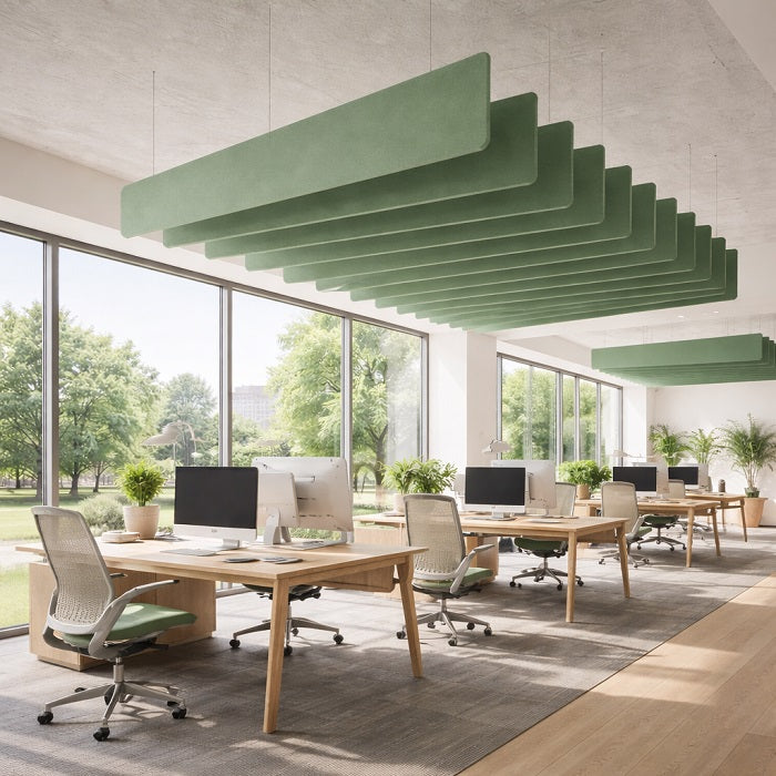 Ceiling Mounted Acoustic PET Baffles