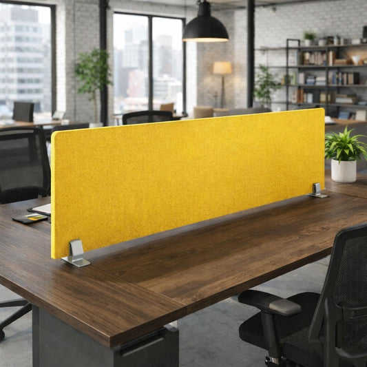 12mm Plain Acoustic Desk Screen