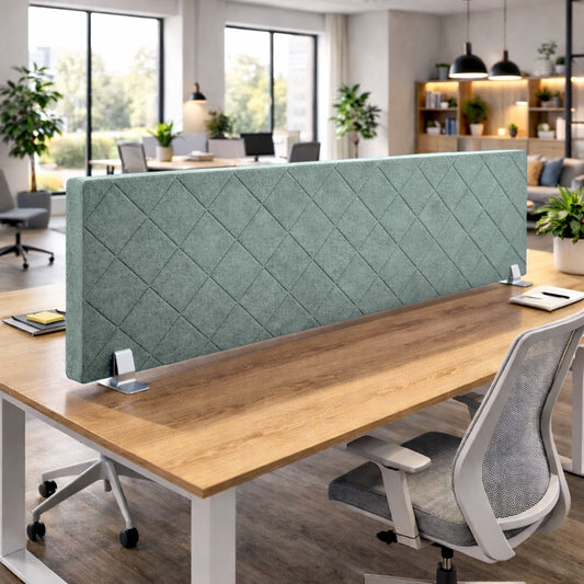 24mm Acoustic Desk Screen with Diamond Design