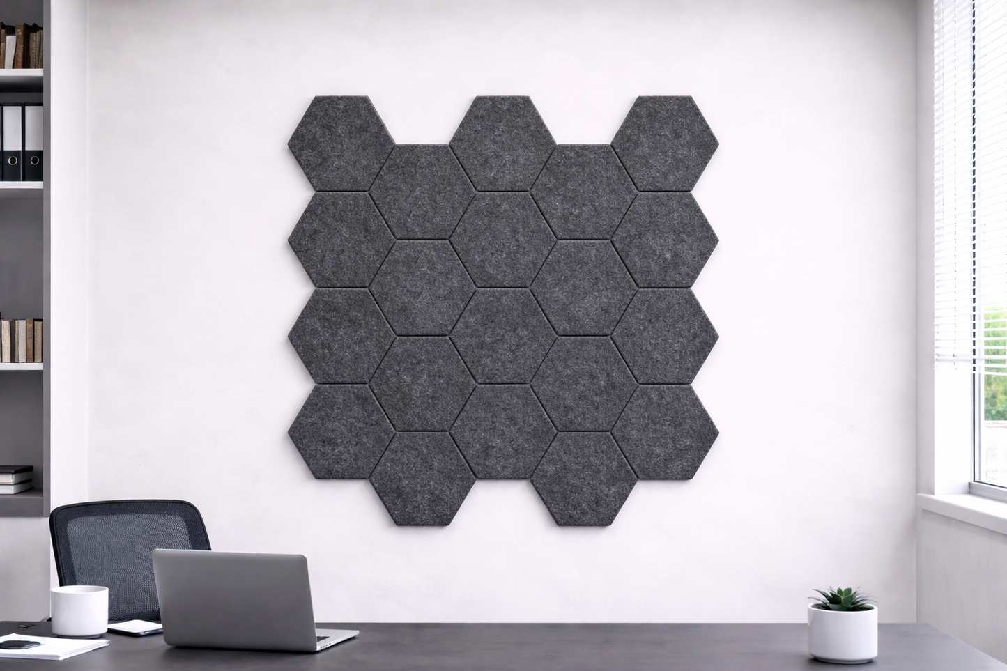 Hexagon Acoustic Wall Tiles