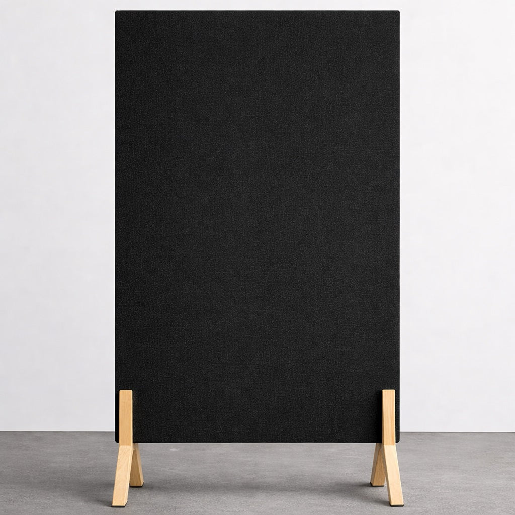 Black Freestanding Acoustic Panel