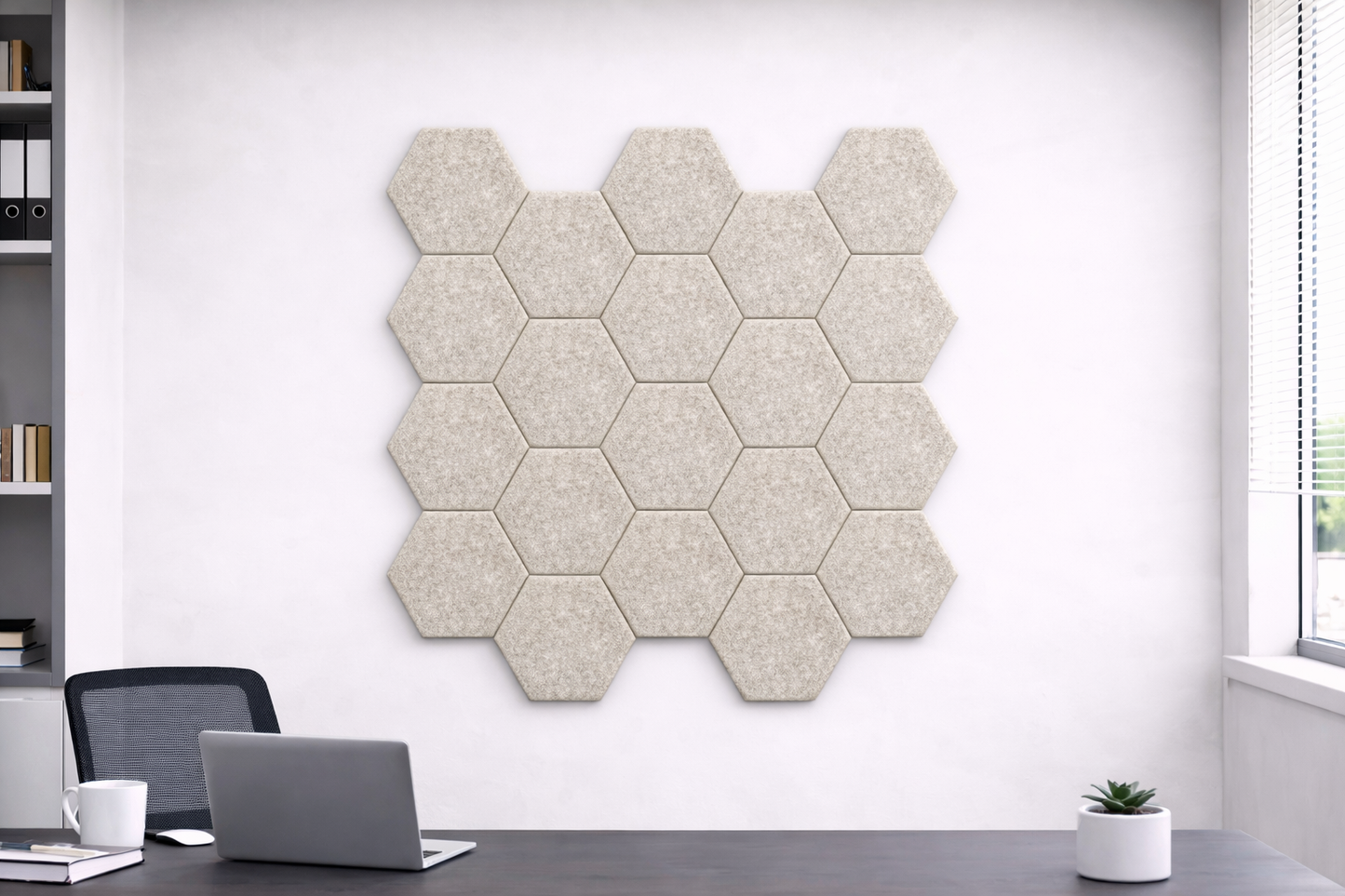 Hexagon Acoustic Wall Tiles