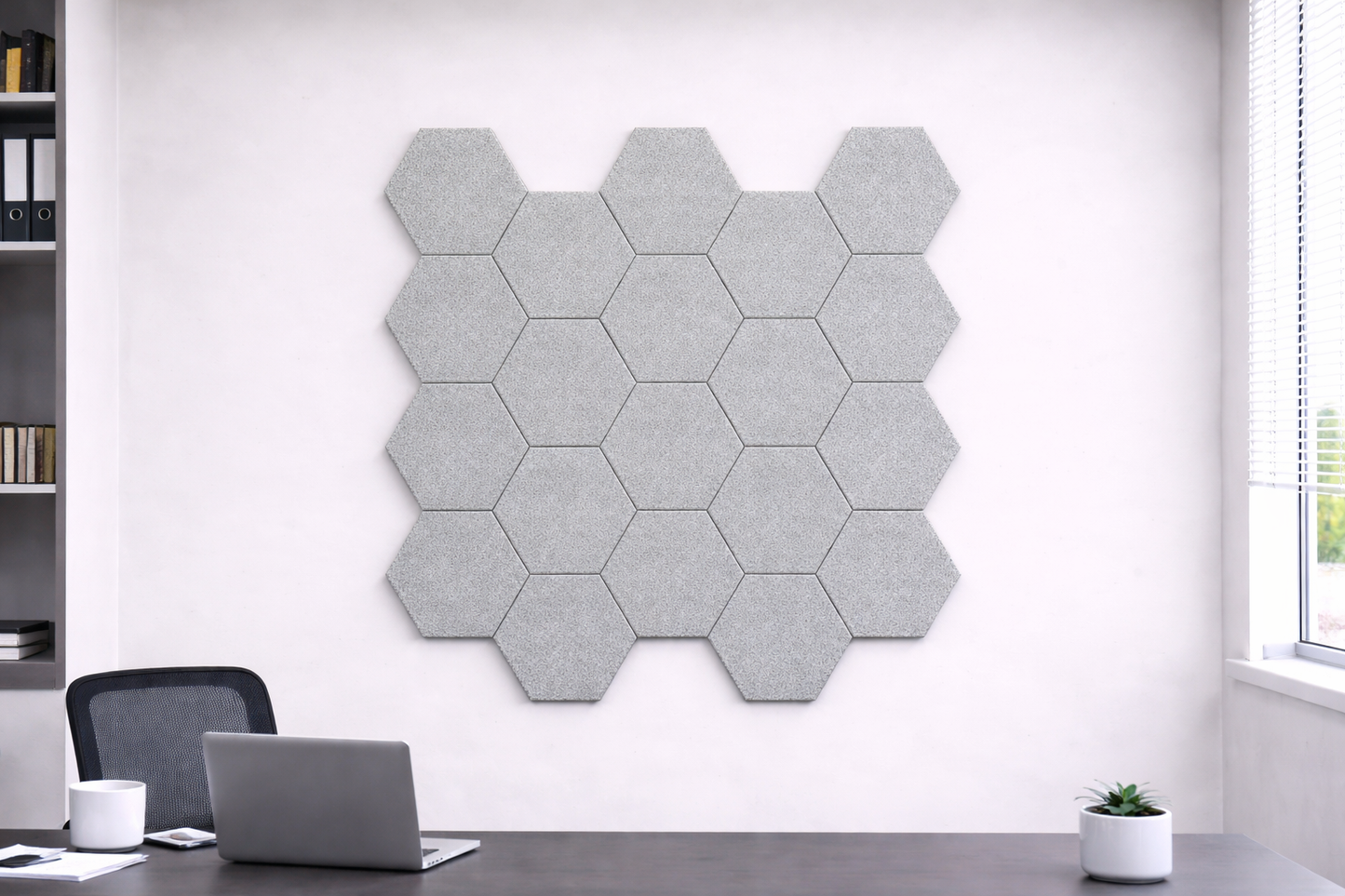 Hexagon Acoustic Wall Tiles