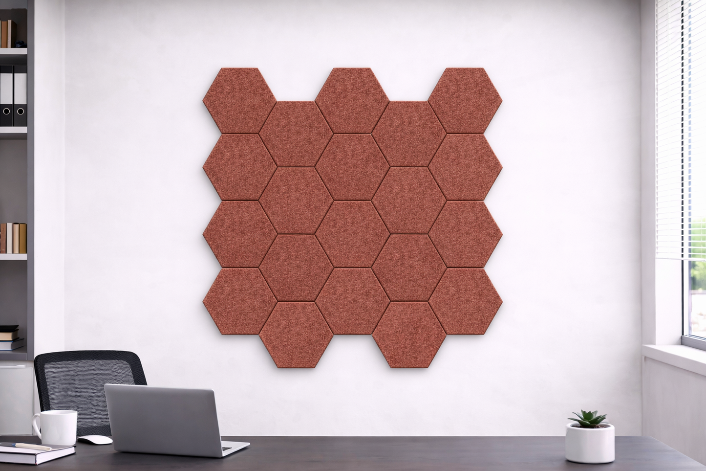 Hexagon Acoustic Wall Tiles