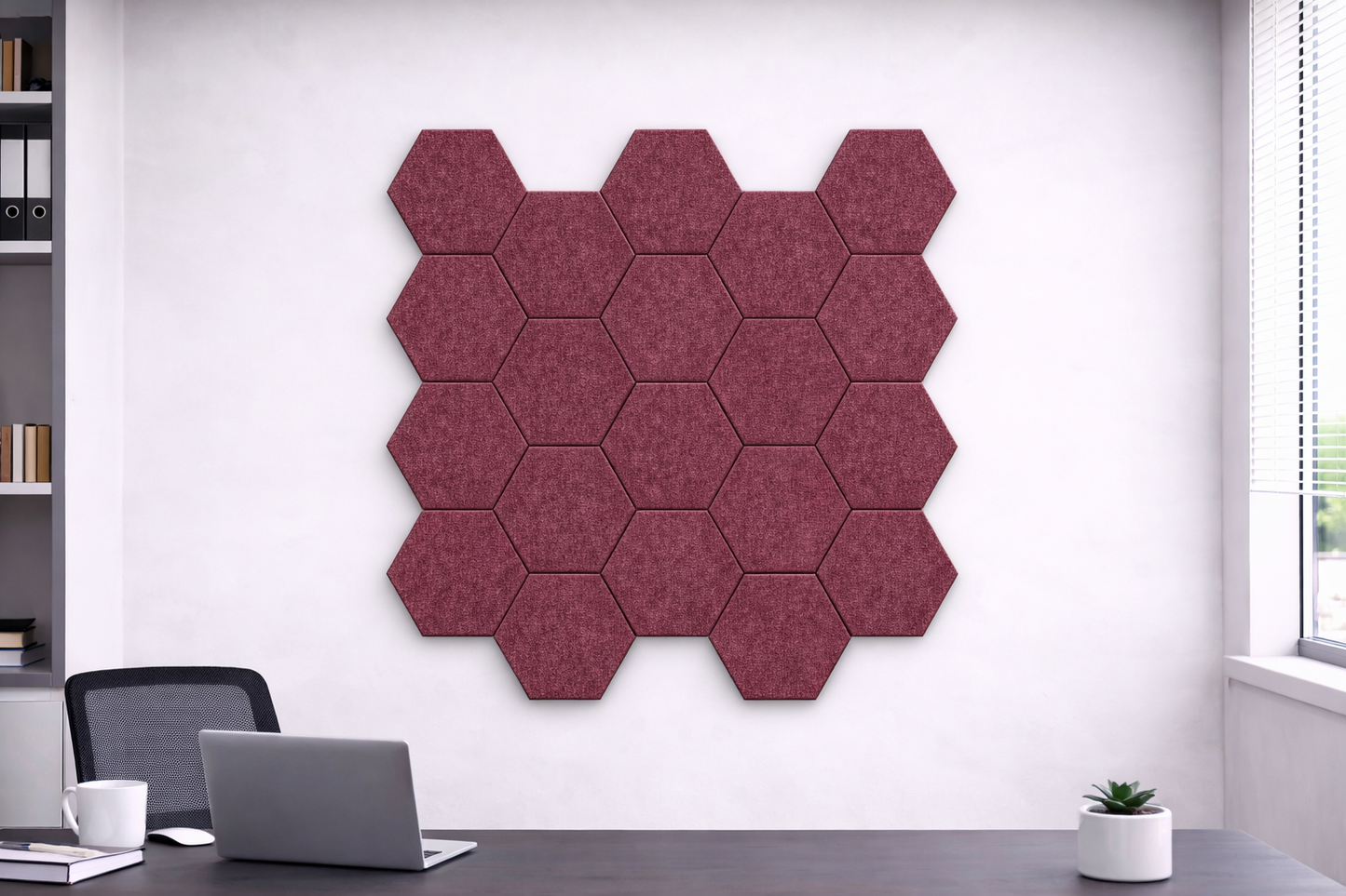 Hexagon Acoustic Wall Tiles