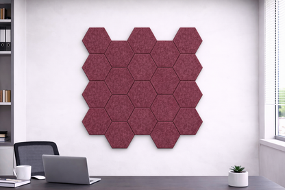 Hexagon Acoustic Wall Tiles