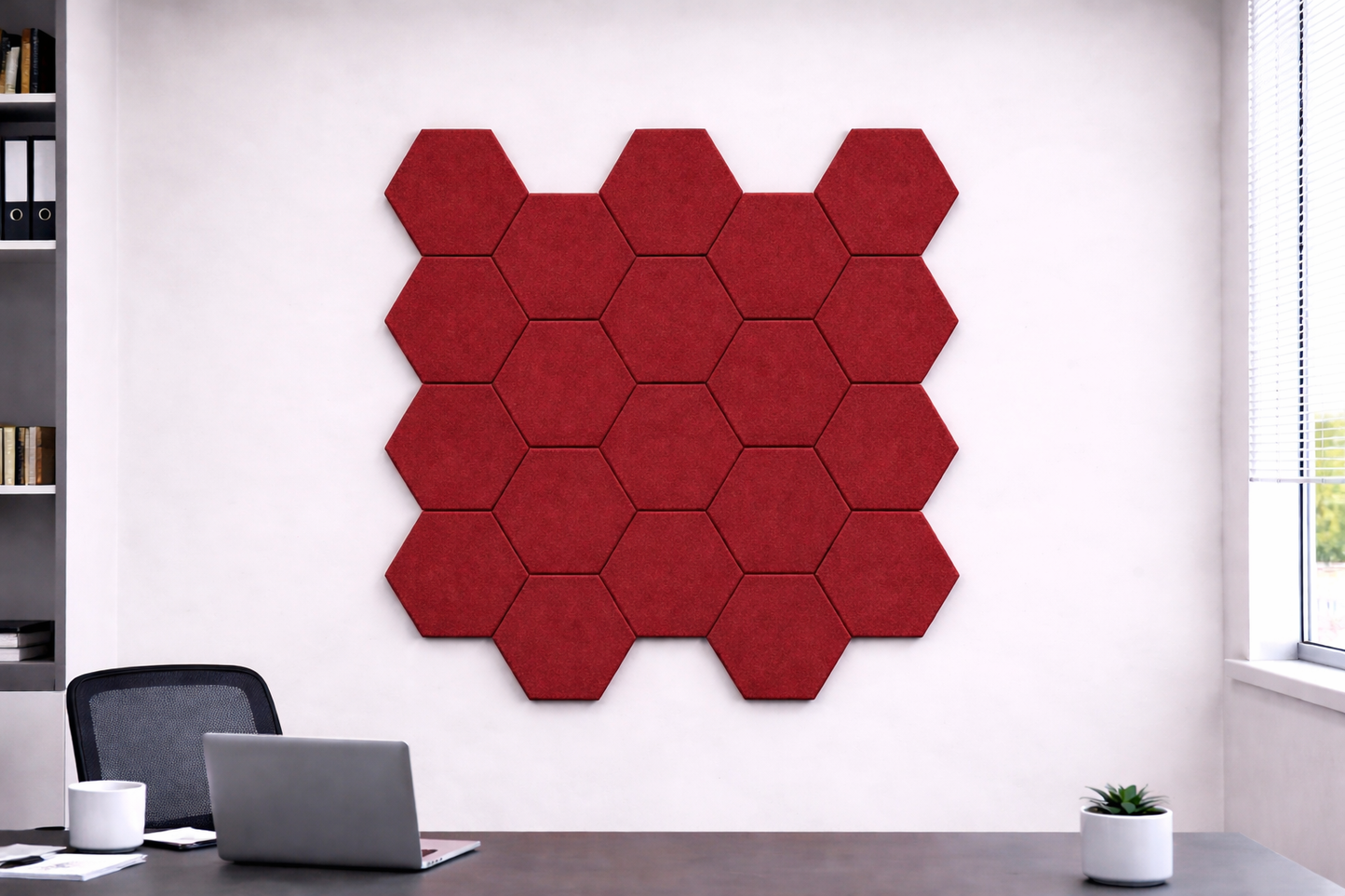 Hexagon Acoustic Wall Tiles