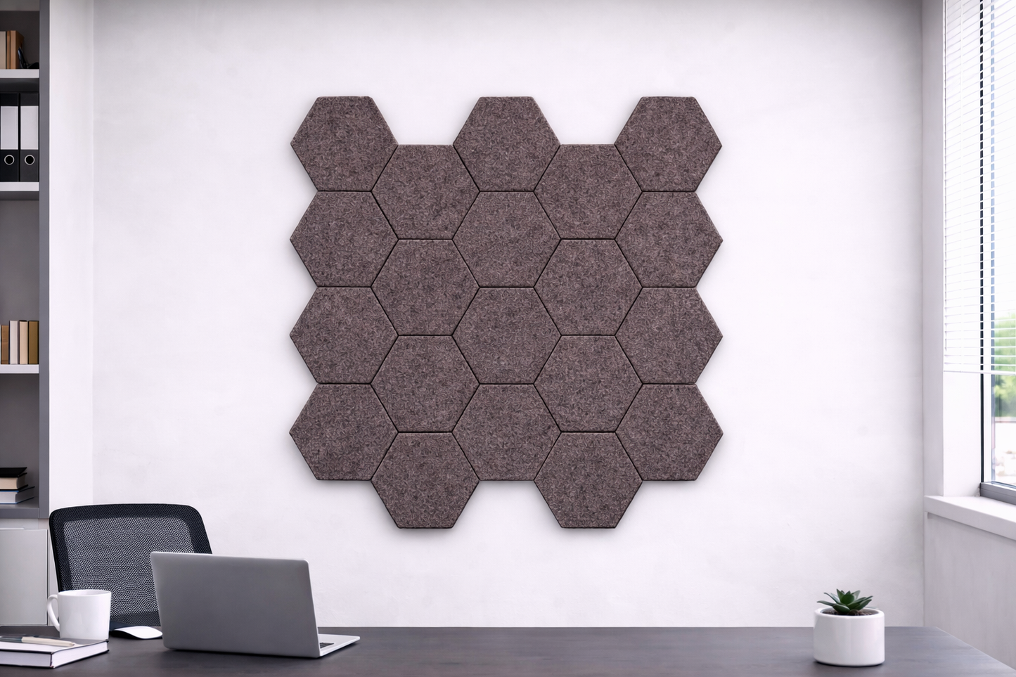 Hexagon Acoustic Wall Tiles