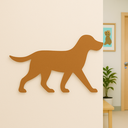 Dog Shaped Polycolour Board