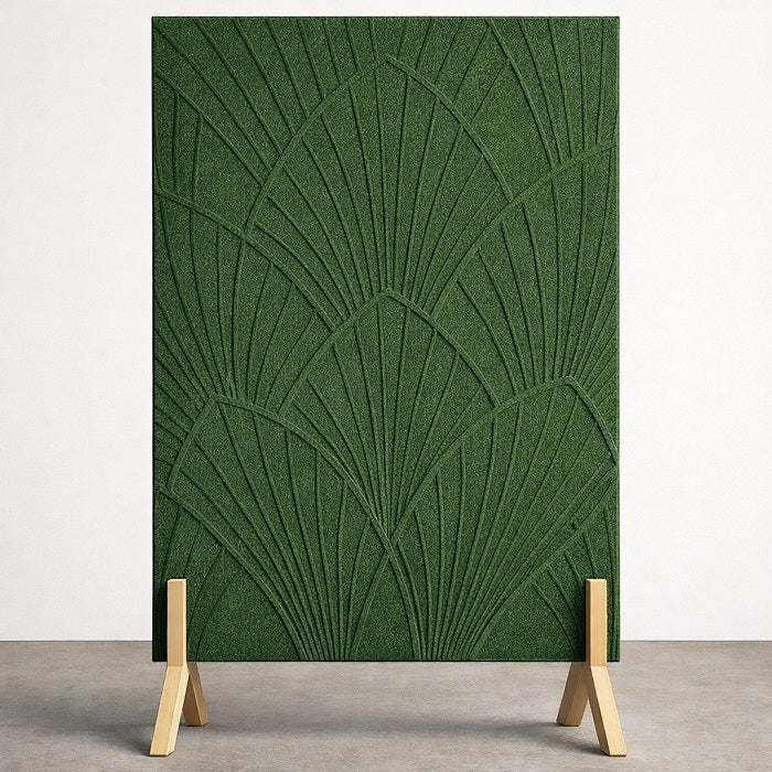 Freestanding Fan Grooved Acoustic Panel