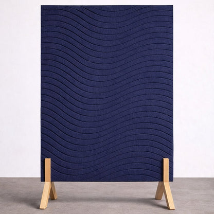 Freestanding Wave Grooved Acoustic Panel