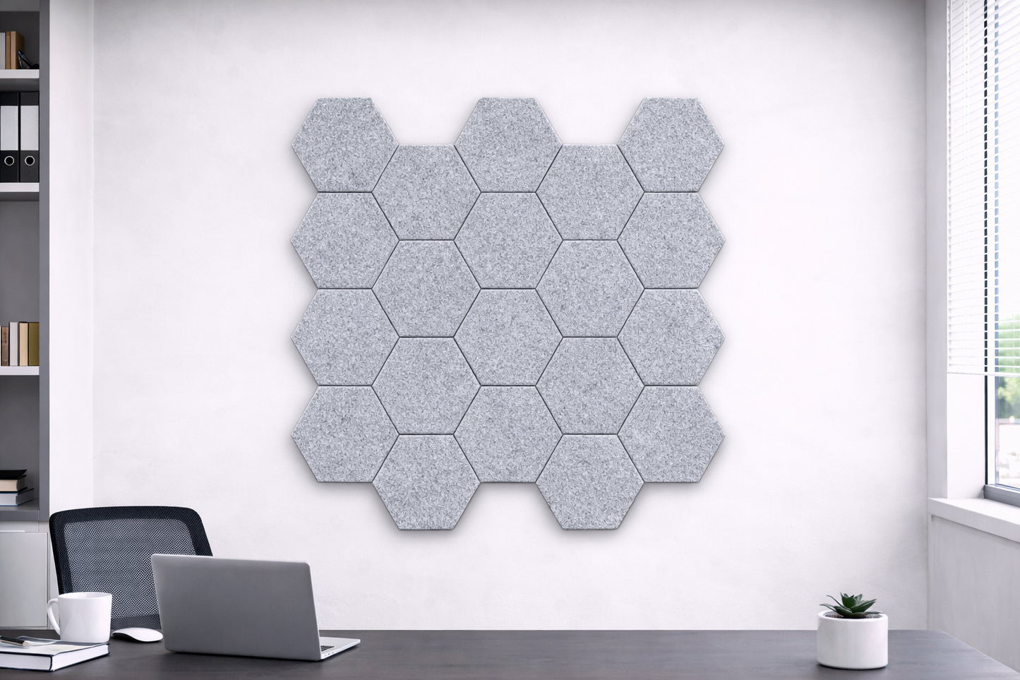 Hexagon Acoustic Wall Tiles