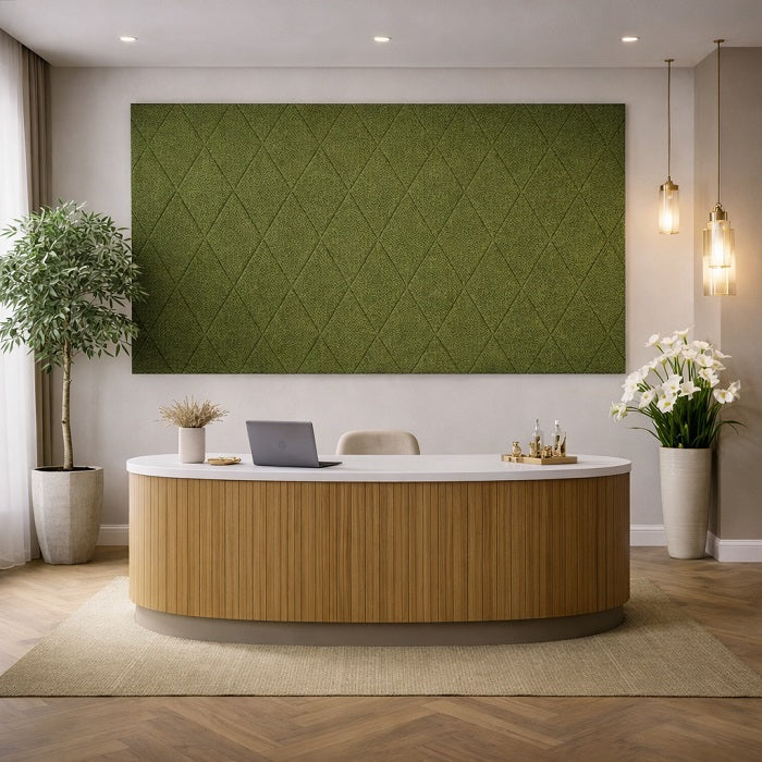 Olive Green Diamond Wall Tile