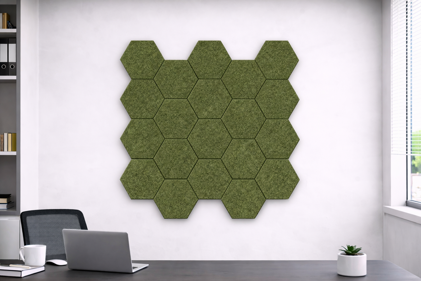 Hexagon Acoustic Wall Tiles