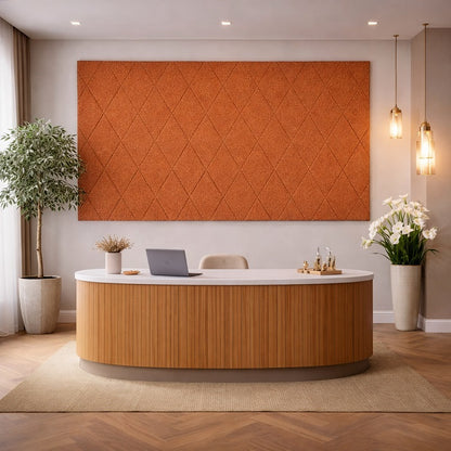 Orange Diamond Wall Tile