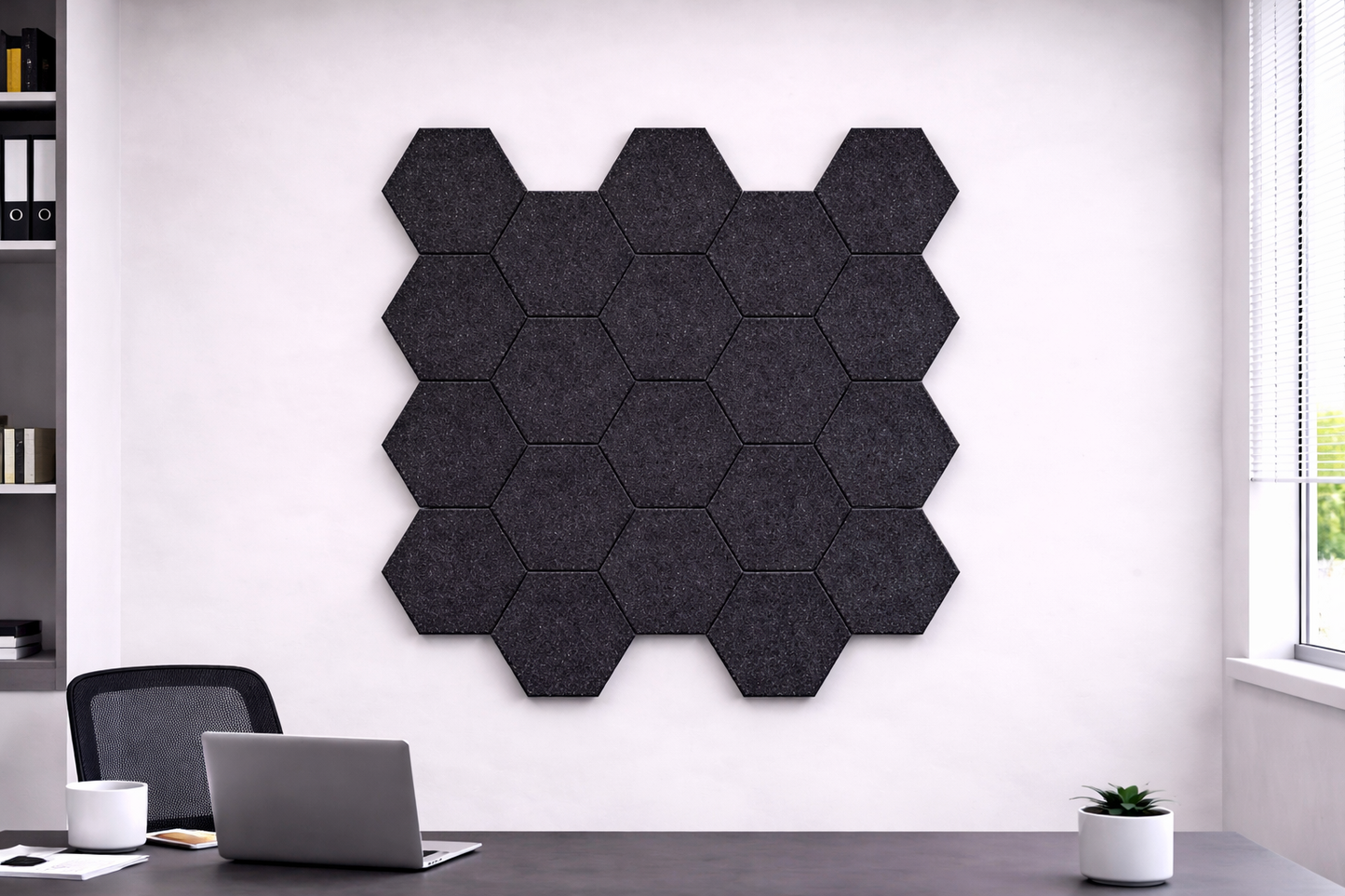 Hexagon Acoustic Wall Tiles