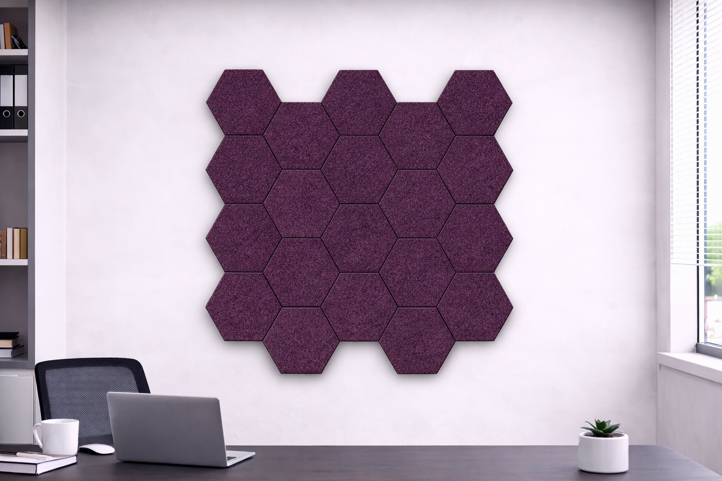 Hexagon Acoustic Wall Tiles