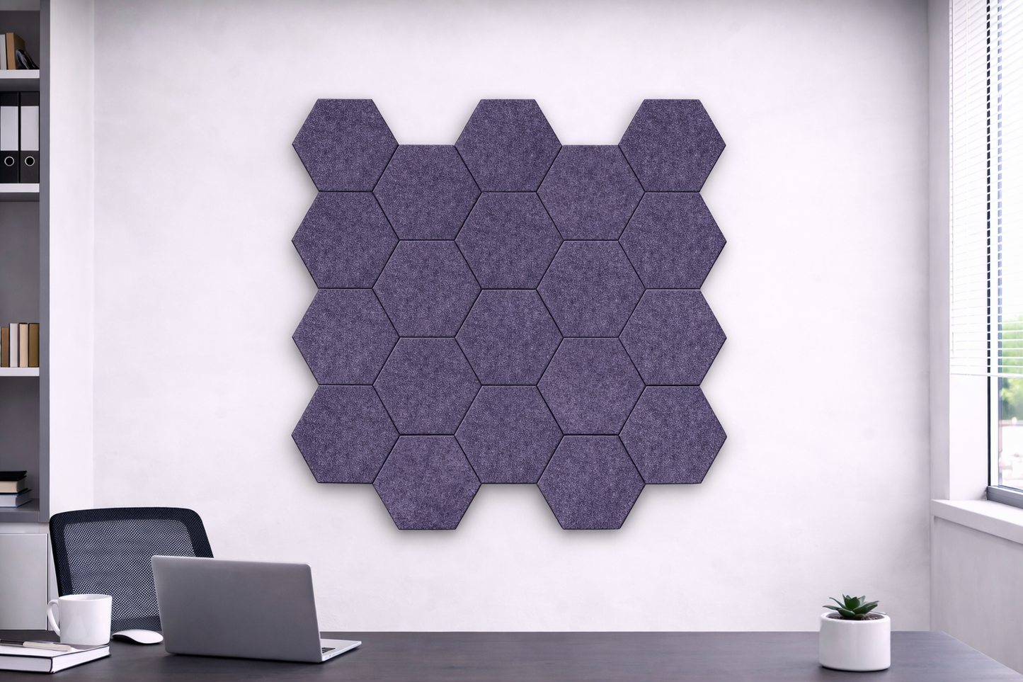 Hexagon Acoustic Wall Tiles