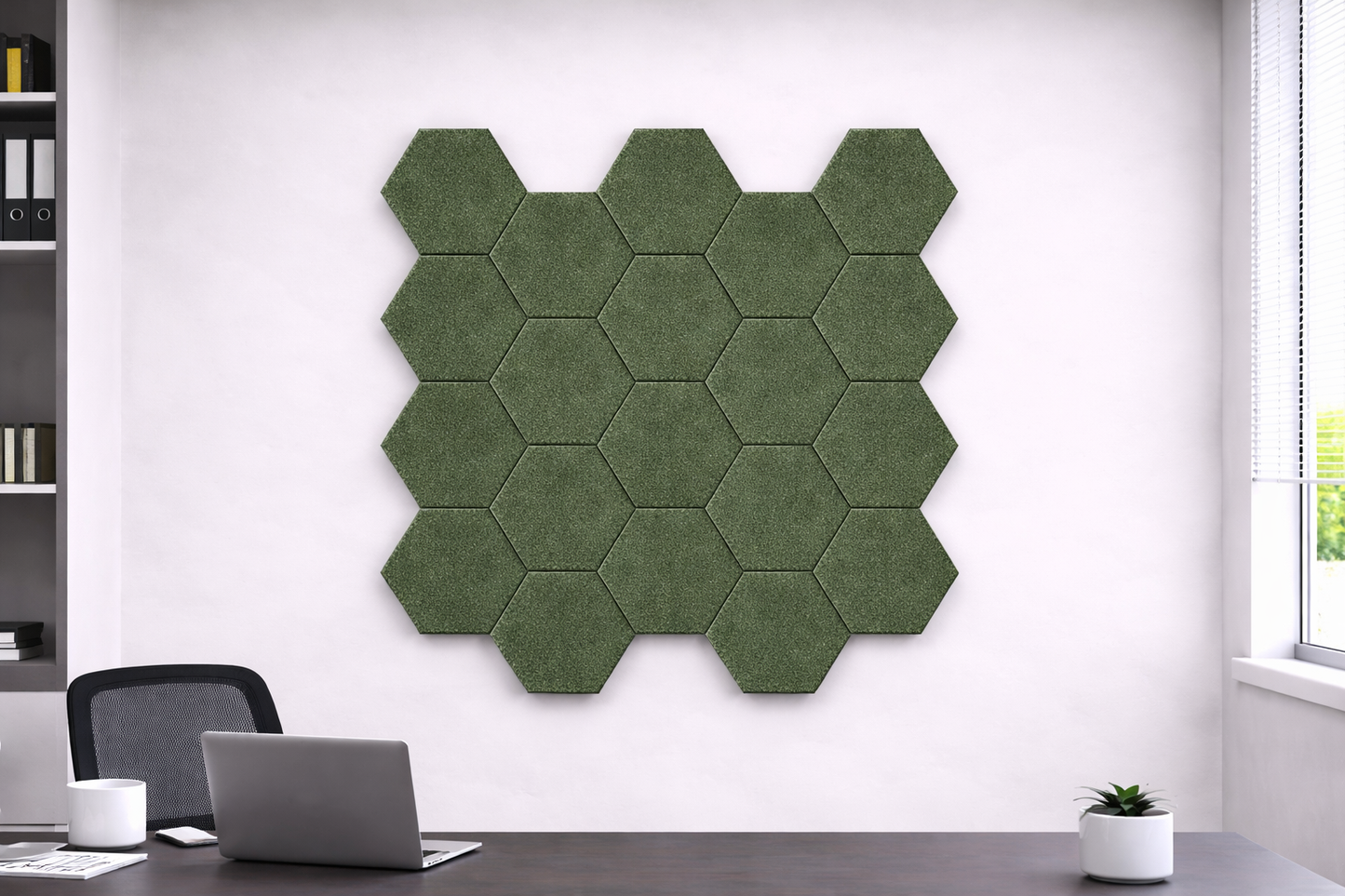 Hexagon Acoustic Wall Tiles