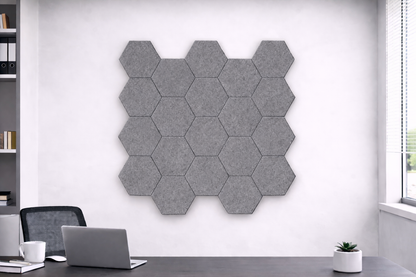 Hexagon Acoustic Wall Tiles