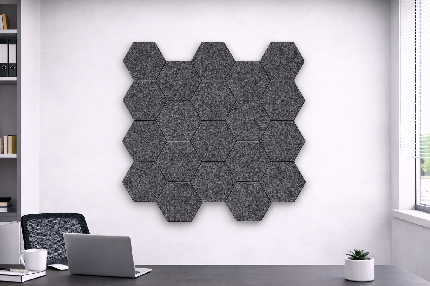Hexagon Acoustic Wall Tiles