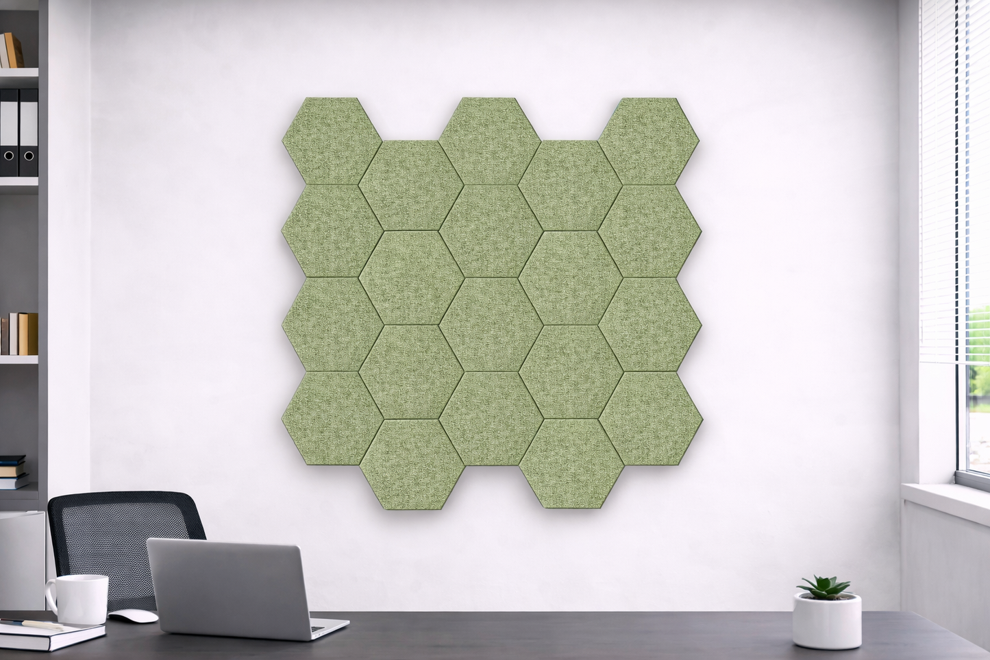 Hexagon Acoustic Wall Tiles