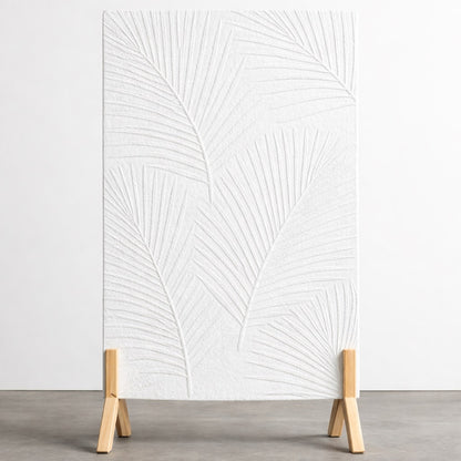 White Palm Leaf Freestanding Acoustic Panel