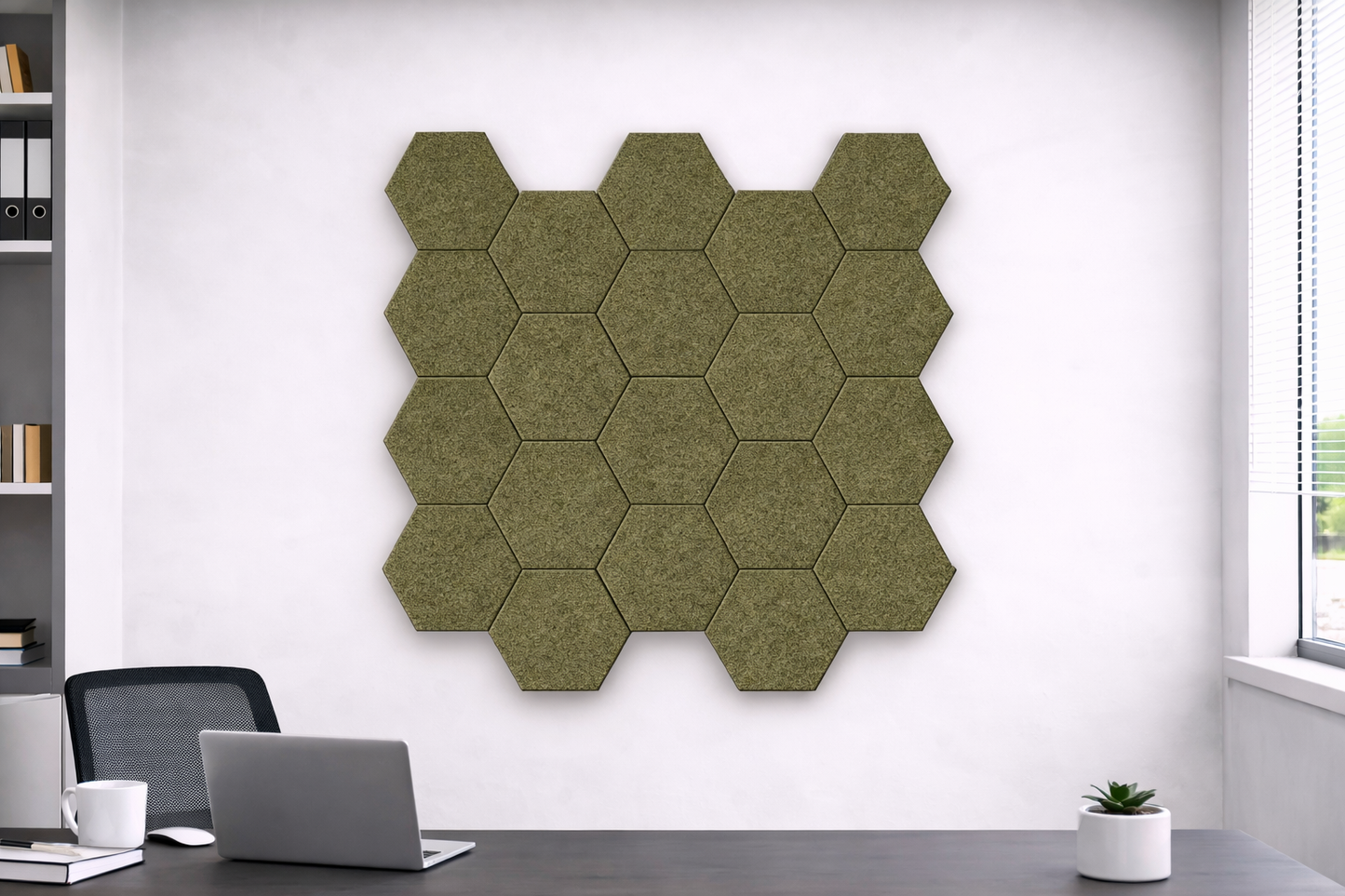 Hexagon Acoustic Wall Tiles